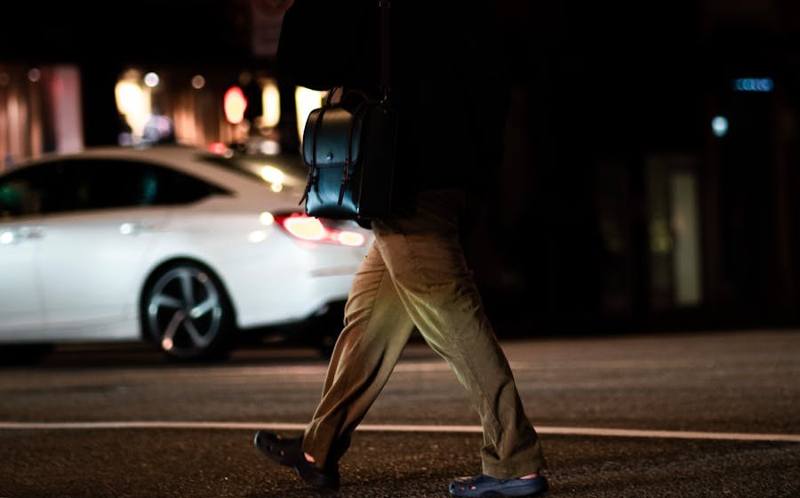 Technology and urban movement at night